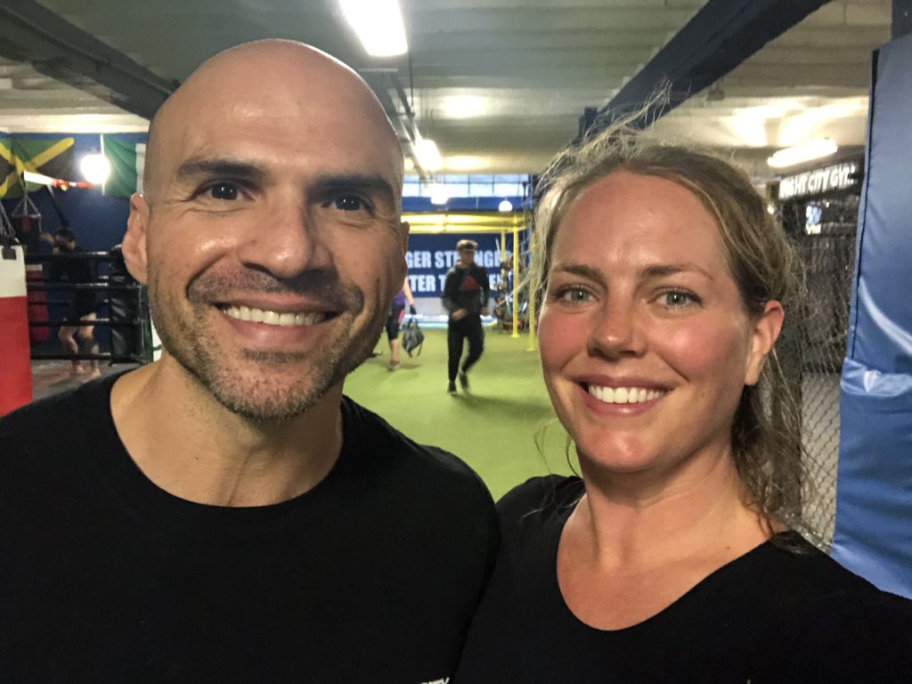 Fabio Domingues and Hannah Cox - A glowing selfie after a P.T. session!