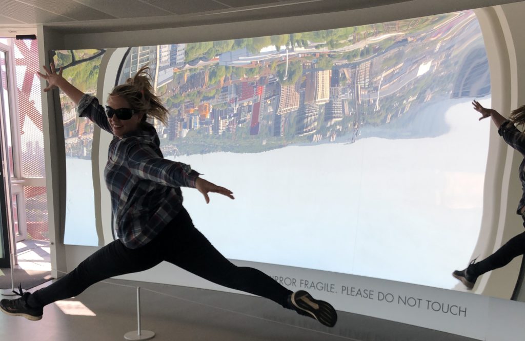 Messing about at the ArcelorMittal Orbit, in my High-Waisted Solid PowerHold® 7/8 Leggings.