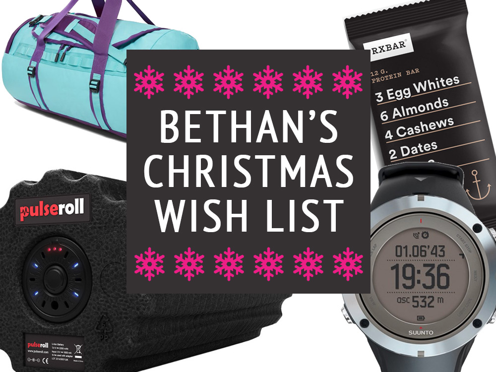 Bethan Taylor's sporty christmas list