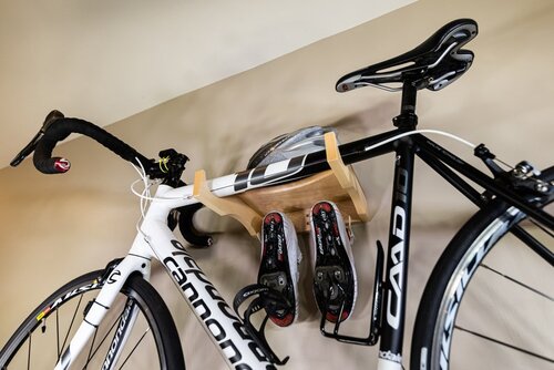 Hannah's Christmas Wish List - Wall Mounted Wooden Bike Rack 