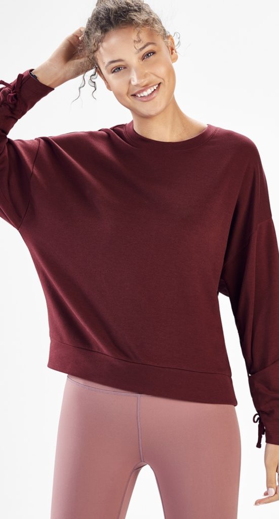 Sadie Scrunched Sleeve Pullover.