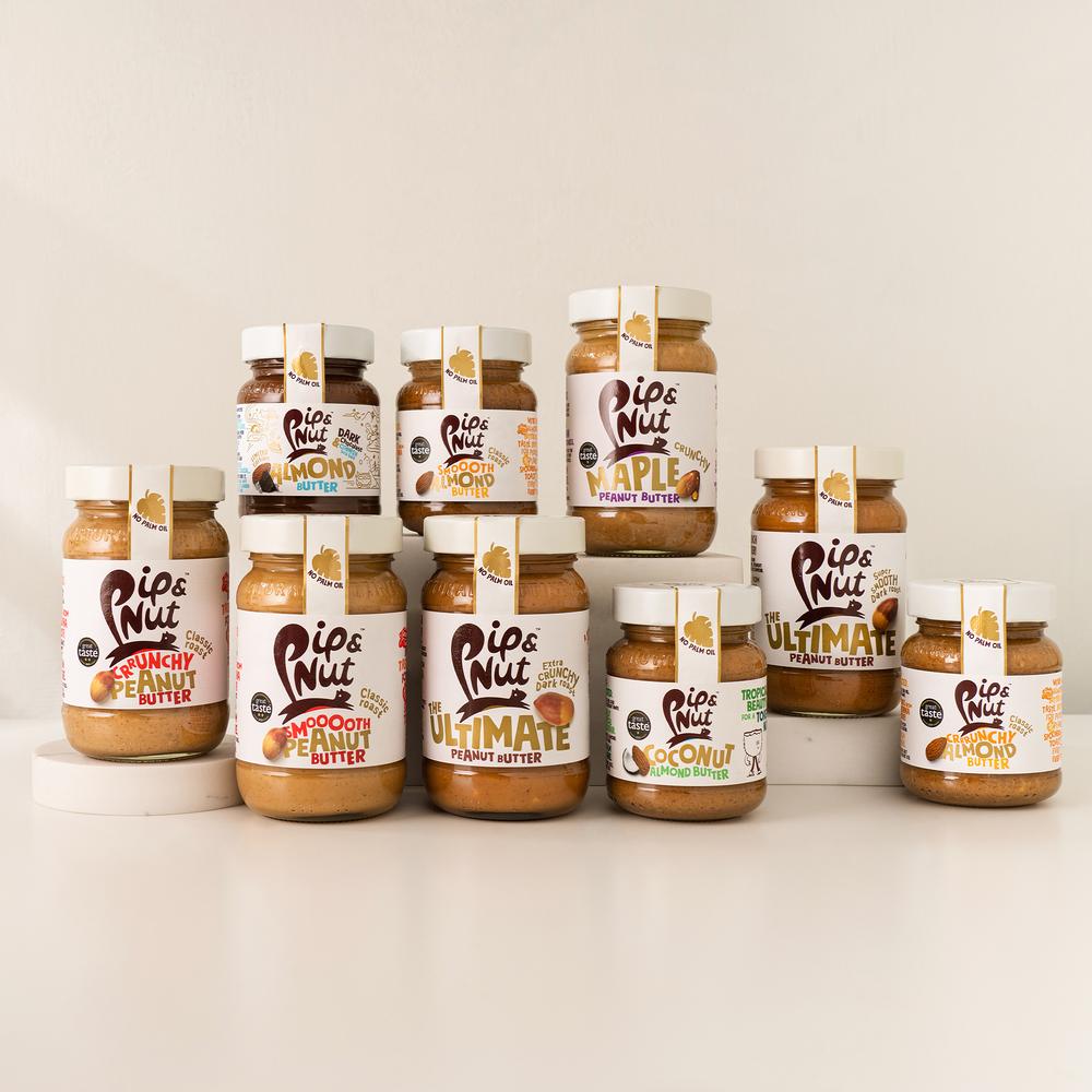 Full range of Pip & Nut nutty butters