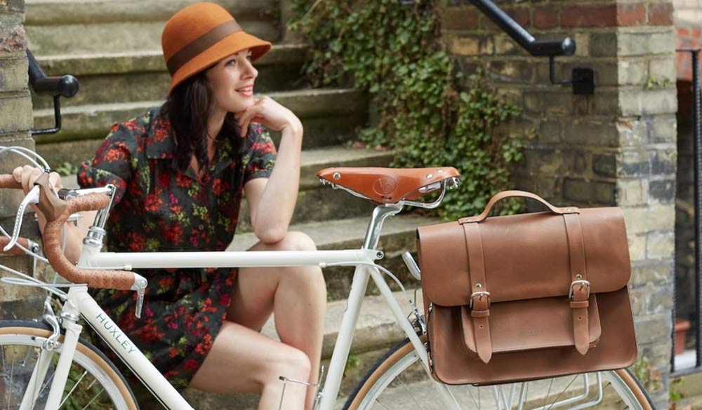 Hill & Ellis satchel bike bag - chic cycle wear