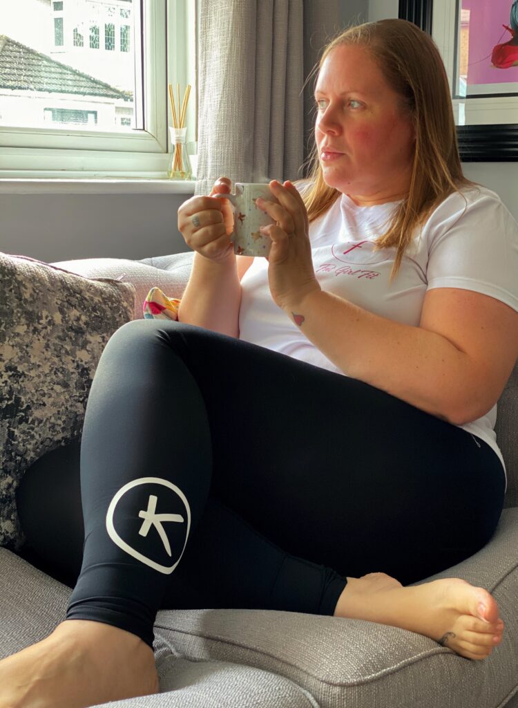 HLL reviewer Lisa in her Kymira leggings