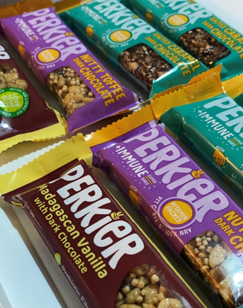 A selection of Perkier's delicious bars