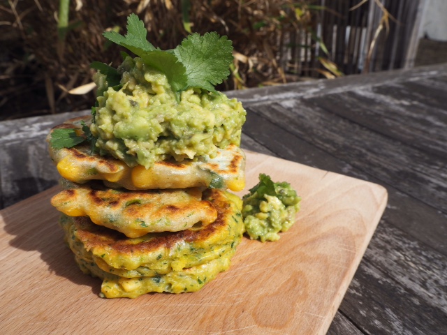 VEgan sweetcorn fritters