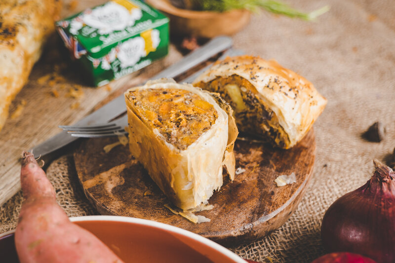 Spiced Lentil Strudel